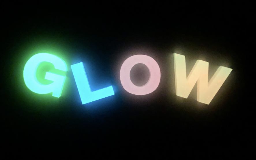 'Let it Glow' Letters