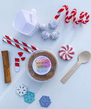Load image into Gallery viewer, Hot cocoa play dough party favors size
