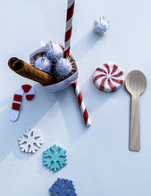 Load image into Gallery viewer, Hot cocoa play dough party favors size

